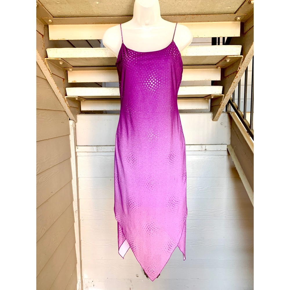 Purple Asymmetrical Dress